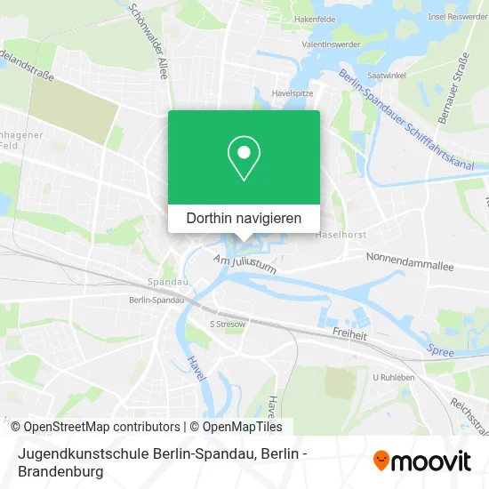 Jugendkunstschule Berlin-Spandau Karte