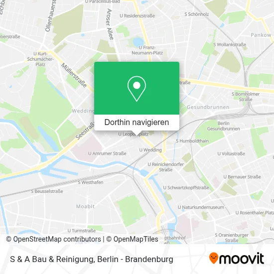 S & A Bau & Reinigung Karte