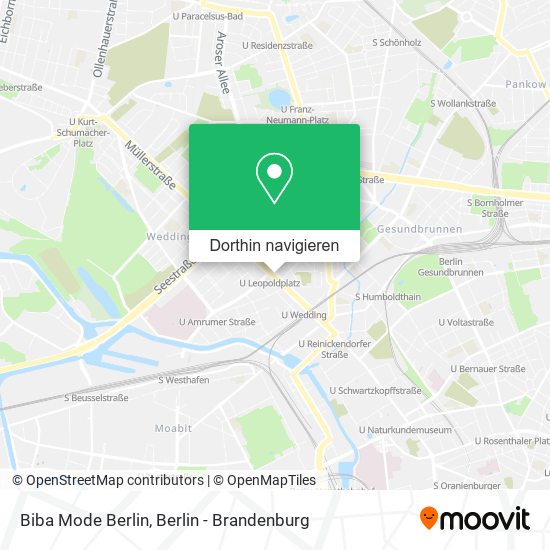 Biba Mode Berlin Karte