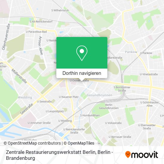 Zentrale Restaurierungswerkstatt Berlin Karte