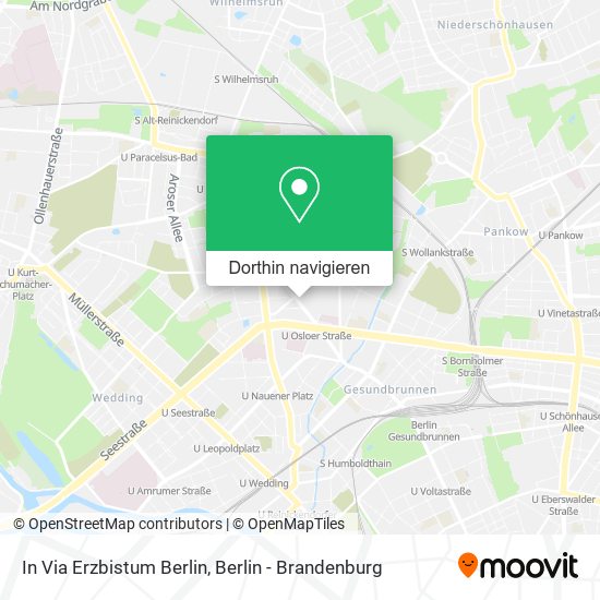 In Via Erzbistum Berlin Karte