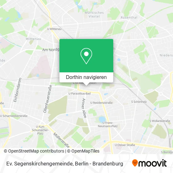 Ev. Segenskirchengemeinde Karte