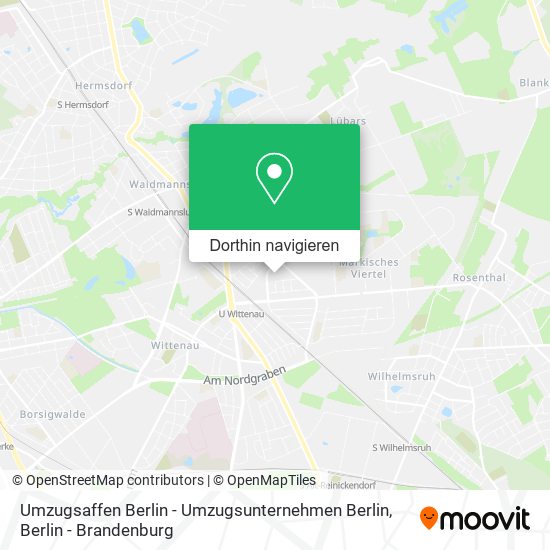 Umzugsaffen Berlin - Umzugsunternehmen Berlin Karte