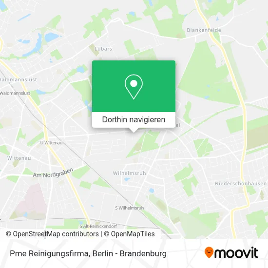 Pme Reinigungsfirma Karte