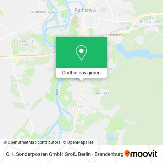 O.K. Sonderposten GmbH Groß Karte