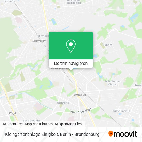 Kleingartenanlage Einigkeit Karte
