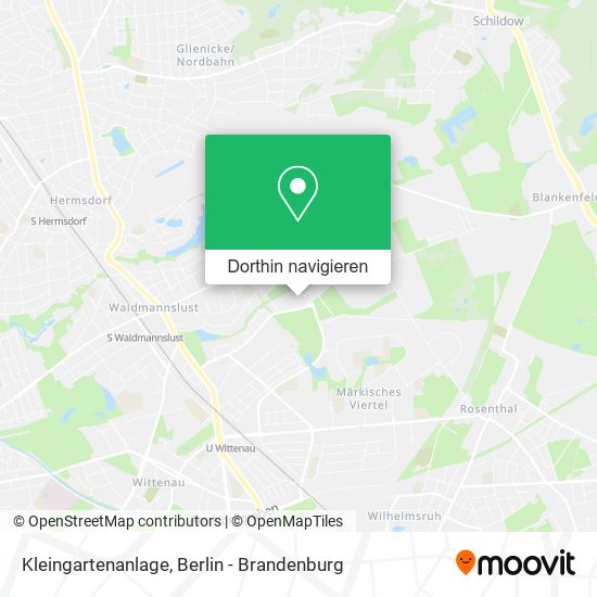 Kleingartenanlage Karte