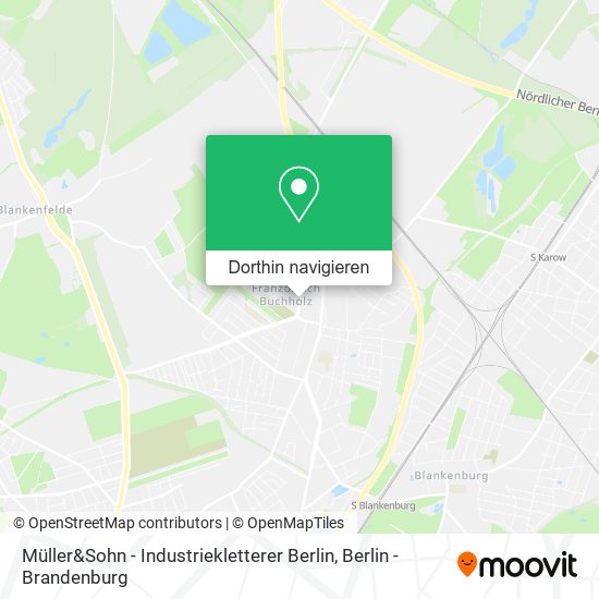 Müller&Sohn - Industriekletterer Berlin Karte