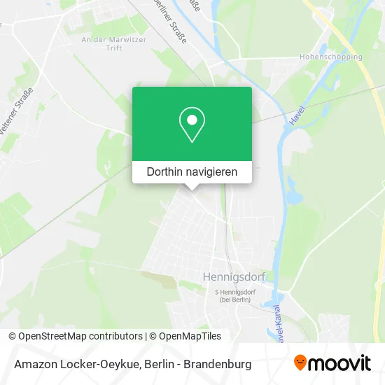 Amazon Locker-Oeykue Karte