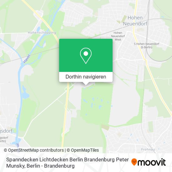 Spanndecken Lichtdecken Berlin Brandenburg Peter Munsky Karte