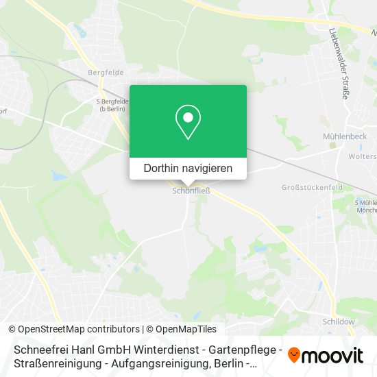 Schneefrei Hanl GmbH Winterdienst - Gartenpflege - Straßenreinigung - Aufgangsreinigung Karte