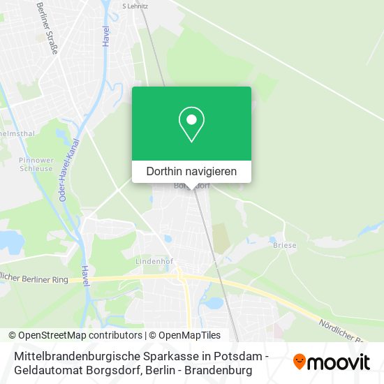 Mittelbrandenburgische Sparkasse in Potsdam - Geldautomat Borgsdorf Karte