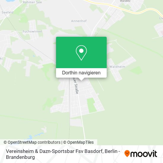 Vereinsheim & Dazn-Sportsbar Fsv Basdorf Karte