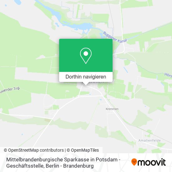 Mittelbrandenburgische Sparkasse in Potsdam - Geschäftsstelle Karte