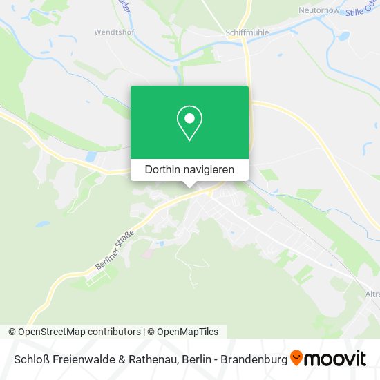 Schloß Freienwalde & Rathenau Karte