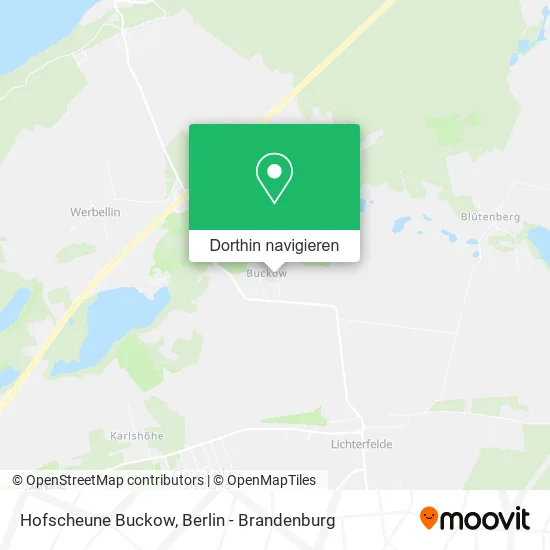 Hofscheune Buckow Karte