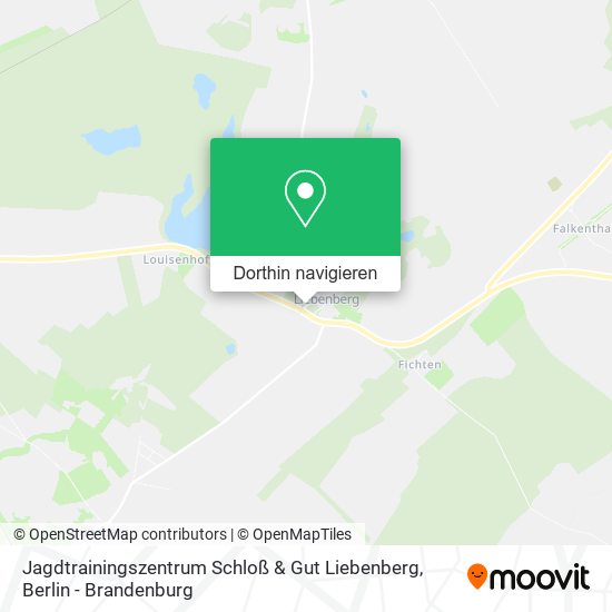 Jagdtrainingszentrum Schloß & Gut Liebenberg Karte