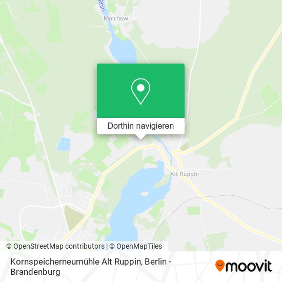 Kornspeicherneumühle Alt Ruppin Karte