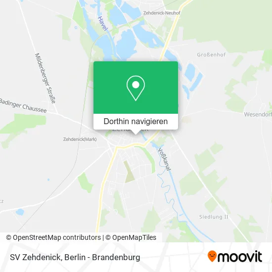 SV Zehdenick Karte