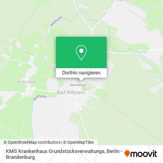 KMG Krankenhaus Grundstücksverwaltungs Karte