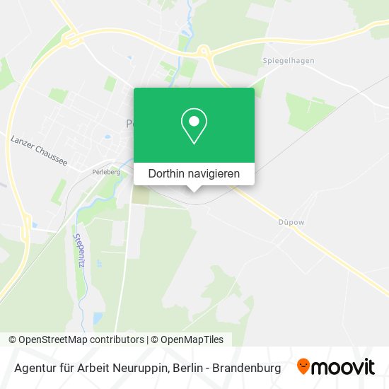 Agentur für Arbeit Neuruppin Karte