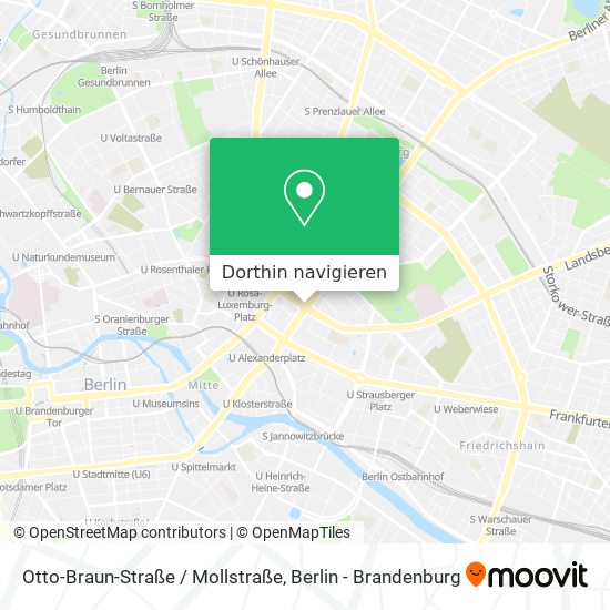 Otto-Braun-Straße / Mollstraße Karte