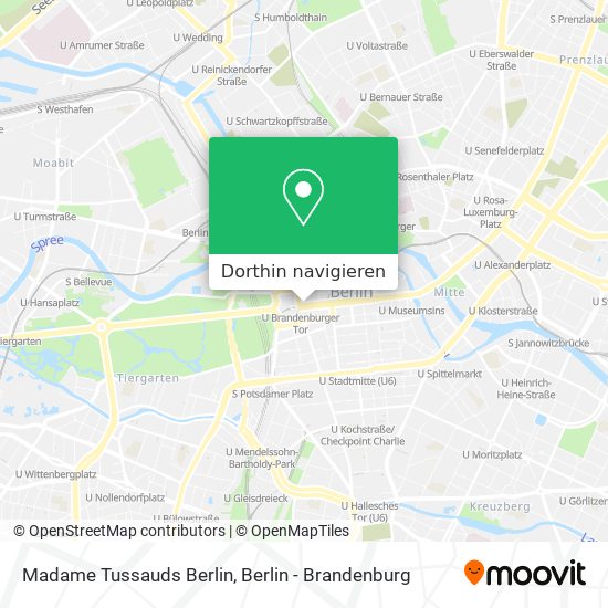 Madame Tussauds Berlin Karte