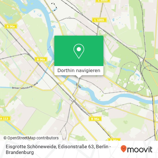 Eisgrotte Schöneweide, Edisonstraße 63 Karte