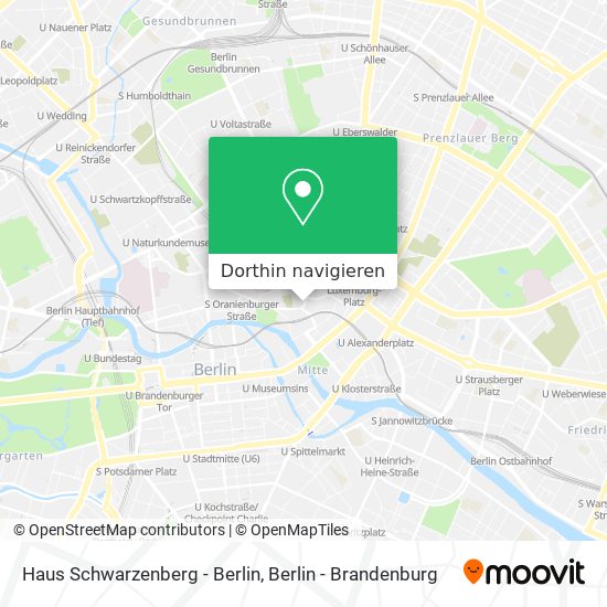 Haus Schwarzenberg - Berlin Karte