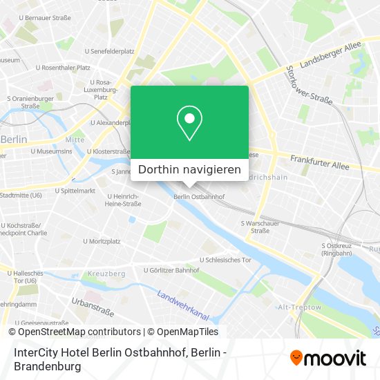 InterCity Hotel Berlin Ostbahnhof Karte