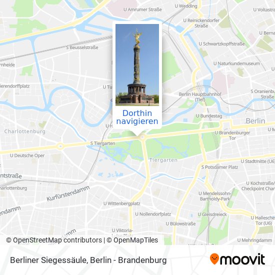 Berliner Siegessäule Karte