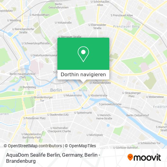 AquaDom Sealife Berlin, Germany Karte