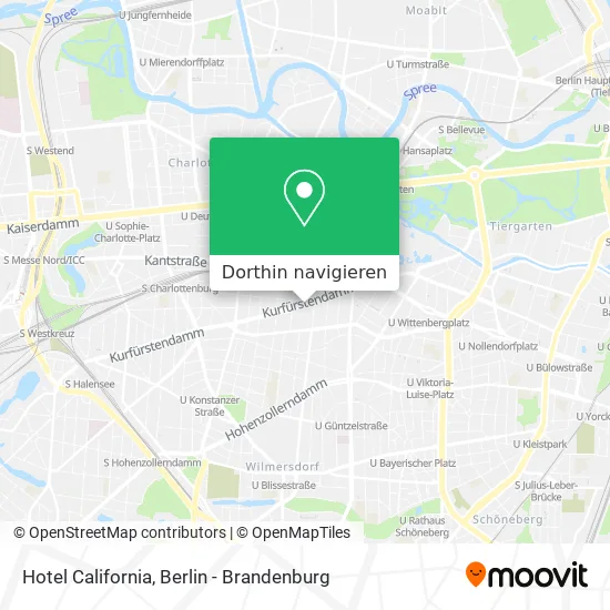 Hotel California Karte