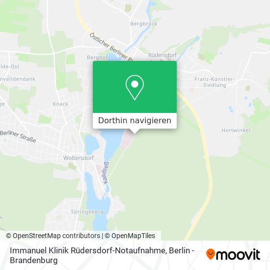 Immanuel Klinik Rüdersdorf-Notaufnahme Karte