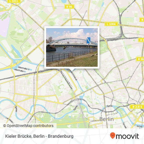 Kieler Brücke, Mitte, 10115 Berlin Karte