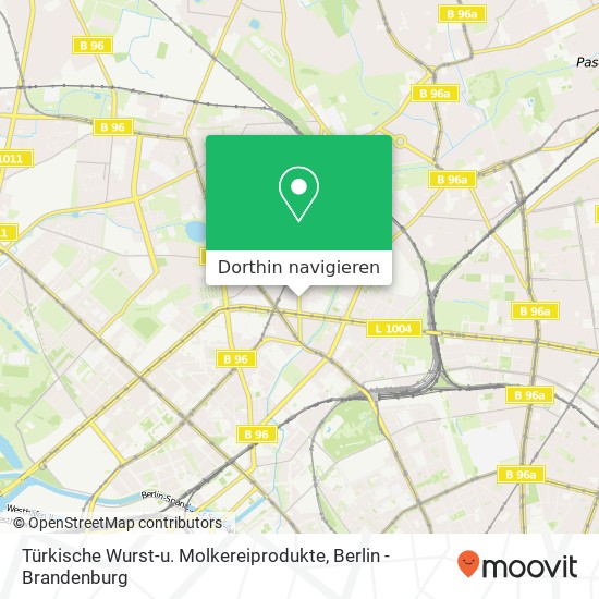 Türkische Wurst-u. Molkereiprodukte, Drontheimer Straße 37 Karte