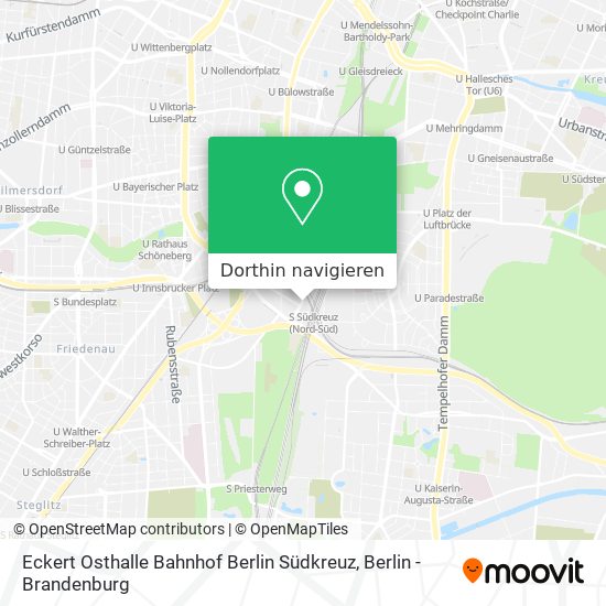 Eckert Osthalle Bahnhof Berlin Südkreuz Karte