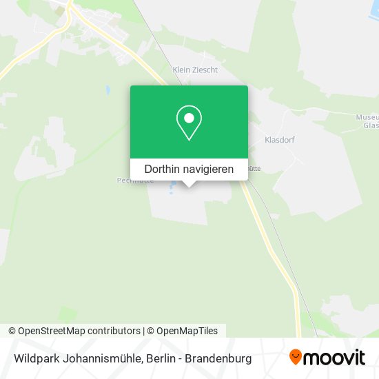 Wildpark Johannismühle Karte