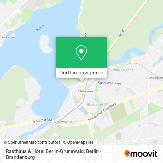 Rasthaus & Hotel Berlin-Grunewald Karte