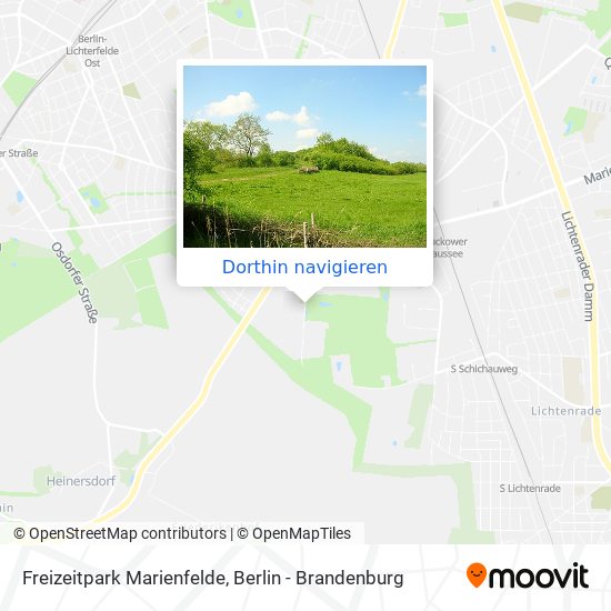 Freizeitpark Marienfelde Karte