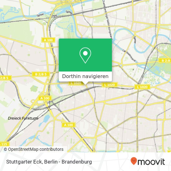 Stuttgarter Eck, Kaiser-Friedrich-Straße 54 Karte