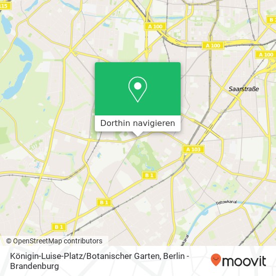 Königin-Luise-Platz / Botanischer Garten Karte