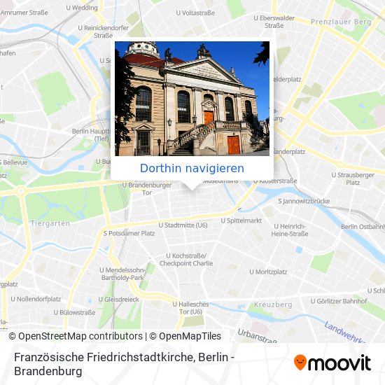 Französische Friedrichstadtkirche Karte