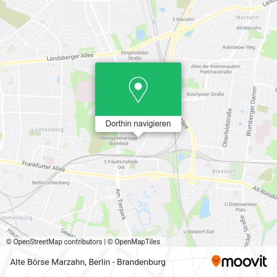 Alte Börse Marzahn Karte
