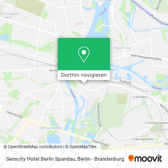 Senscity Hotel Berlin Spandau Karte