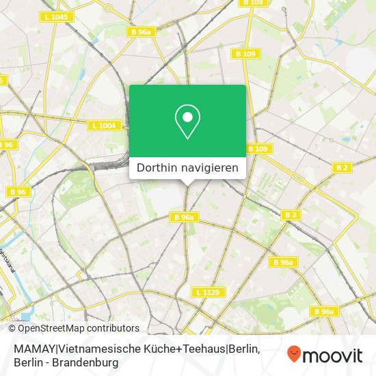 MAMAY|Vietnamesische Küche+Teehaus|Berlin, Schönhauser Allee 61 Karte