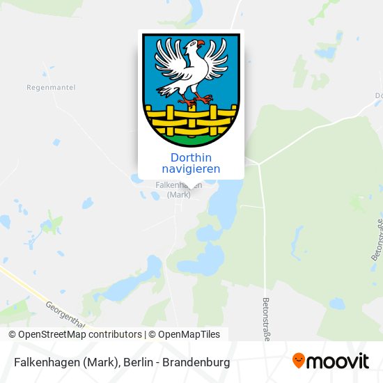 Falkenhagen (Mark) Karte