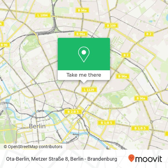 Ota-Berlin, Metzer Straße 8 Karte