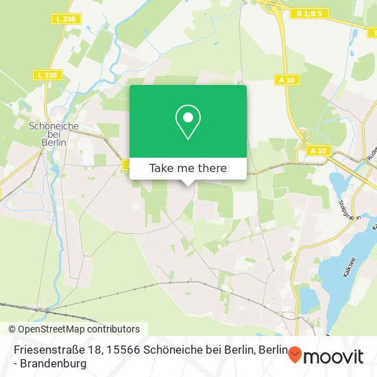 Friesenstraße 18, 15566 Schöneiche bei Berlin Karte