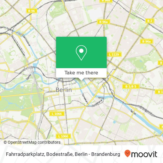 Fahrradparkplatz, Bodestraße Karte